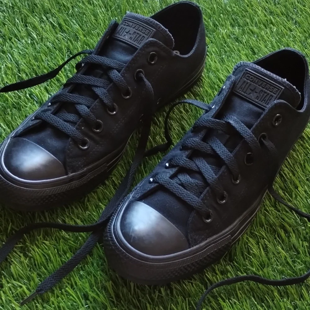 Converse All Star Chuck Taylor Black On Black Unisex M7 W9 - Picture 2 of 13